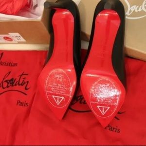 Christian Louboutin Black Leather Pumps